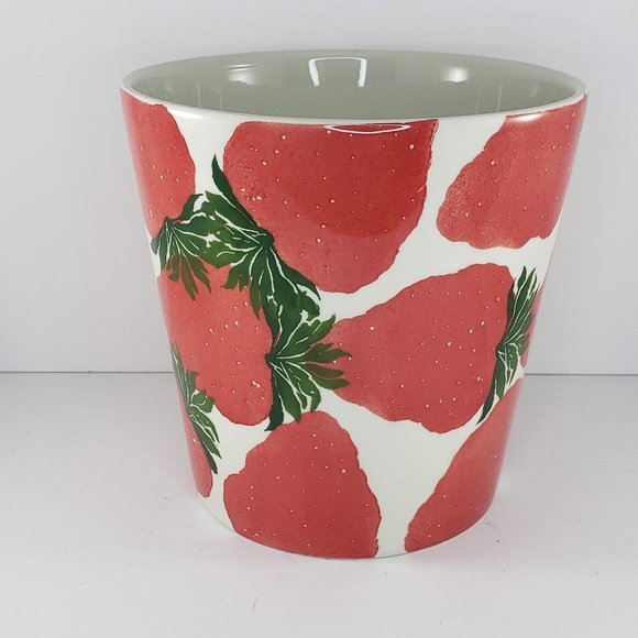 Farval Portugal Strawberry Planter Ceramic Hand Painted - Picture 3 of 6